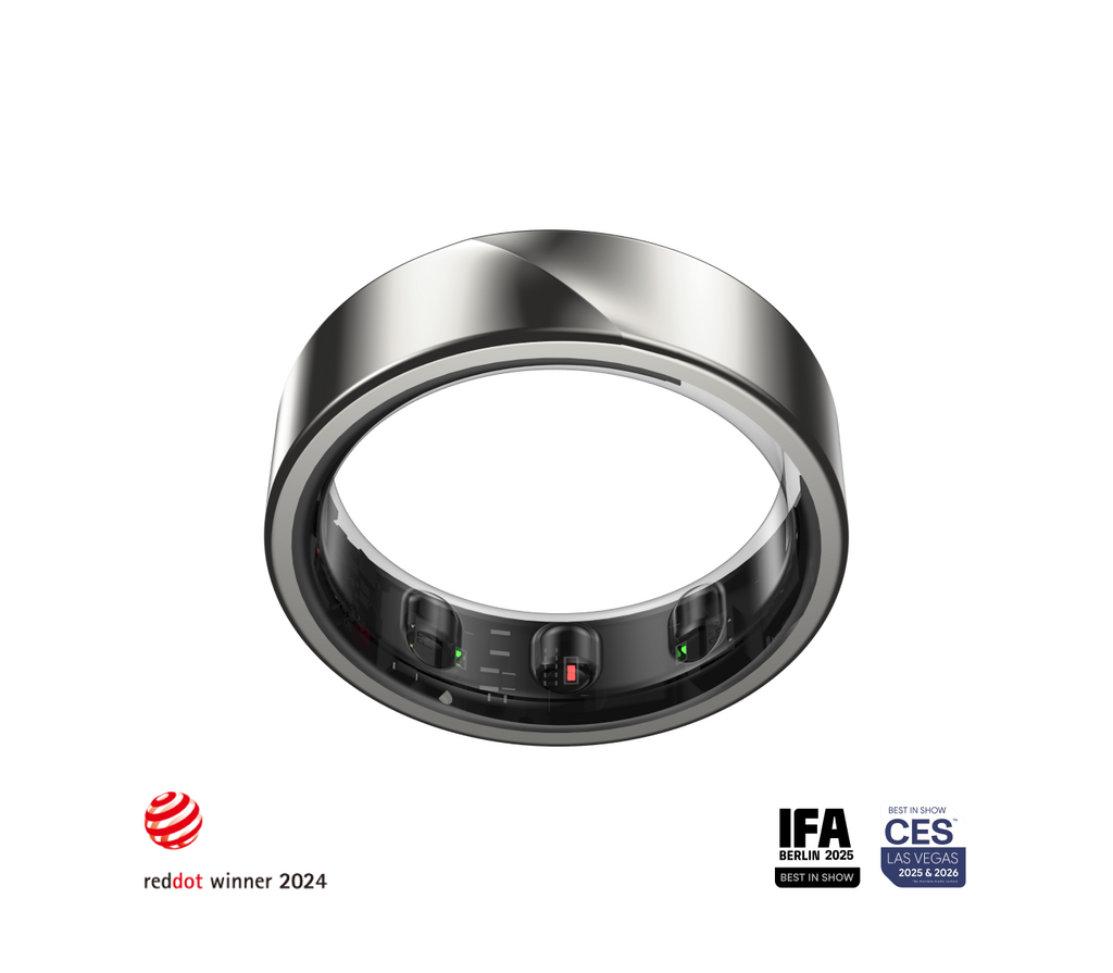Luna Ring 第2世代 / スターダストシルバー Size 8 Luna Smart Ring Gen 2 | Advanced Health Tracker | No Subscription